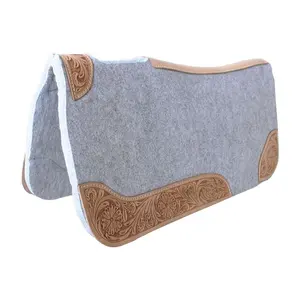 Best Weaver Leather 100% Wool Felt Western Contoured Wool Saddle Horse Pad