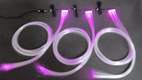 Kit de 1500 fibres optiques dynamiques 0,5 mm pour plafond étoilé, garantie 3 ans, modèle universel, moteur lumineux 16W