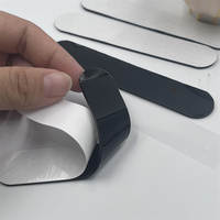 Ruban nano réutilisable noir double face de forme personnalisée Après le lavage, l'adhésif peut être restauré et réutilisé