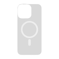 Coque de téléphone 2-en-1 en acrylique CK pour iPhone 17 Pro Max, transparente, compatible avec la recharge sans fil, magnétique, amovible, double protection pour téléphone