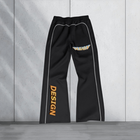 Ensemble surdimensionné décontracté à capuche et pantalon de survêtement à jambe droite délavé à l'acide personnalisé