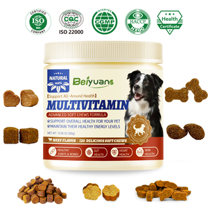 Complément alimentaire multivitaminé pour chiens Beiyuan, complexe B naturel et vitamines A/D, soutient la santé des articulations, du <span class=keywords><strong>cœur</strong></span> et du système immunitaire des chiens âgés - Product Image 1