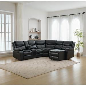 <span class=keywords><strong>Sofa</strong></span> 7021, kursi malas sudut bagian, Furniture kulit nyaman untuk ruang tamu