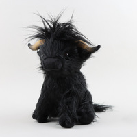 Ventes flash - Peluches vache des Highlands à poils longs, simulation de vache des Highlands écossaise