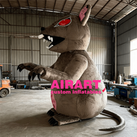 Souris gonflable de haute qualité pour les décorations d'événements zoologiques, souris géante gonflable en peluche personnalisée