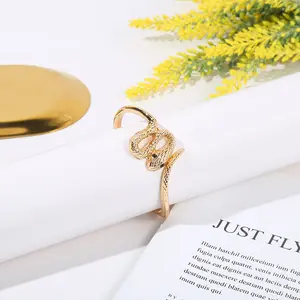 New Style Personality Simple Alloy Snake Shape Promotional Fine Jewelry Bracelets Bangles For Women
