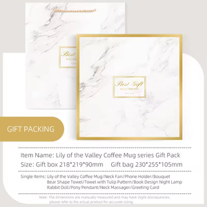 Kipas genggam kecil hadiah Logo kantong vakum termos Mug Hadiah Set dari kotak bunga dalam kotak hadiah untuk Hari Valentine - Product Image 6