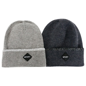 Nouveau bonnet en acrylique écologique, chaud et épais, en polaire et laine, luxueux et moelleux, pour filles et femmes, style Gorras, tricoté - Product Image 3