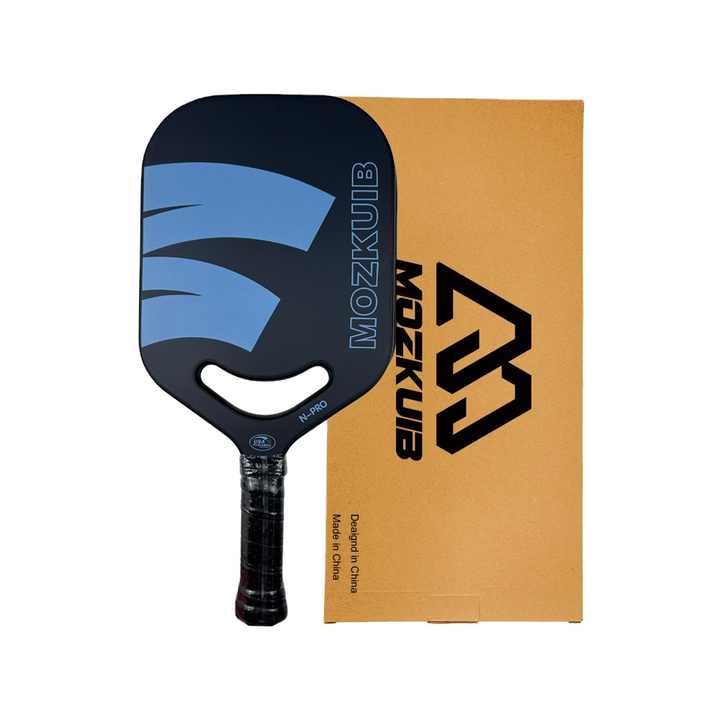 MOZKUIB Pickleball Paddles Set Of 2, Fiberglass Surface Pickleball 16mm Polypropylene Honeycomb Core Pickle Ball Paddle Set With 2 Paddles 4 Balls 1 Carrying Bag For Men Women Indoor Outdoor