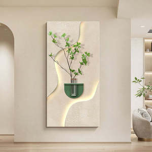 Decorazione Moderna di Lusso per Interni, Dipinto Decorativo Tridimensionale in Arenaria con Luci LED per Arredare le <span class=keywords><strong>Case</strong></span> - Product Image 1