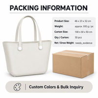 Sac de plage EVA perforé grande capacité 46x23x32cm, imperméable, pour vacances à la mer, voyage, rangement, vente en gros