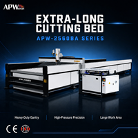 Grande machine de découpe CNC à jet d'eau sur portique 2500x6000mm, table extra longue, haute productivité, moteur de pompe 5 axes pour pierre et marbre