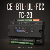 Contrôleur Johnson EasyIO FC-20 BACnet MSTP Modbus RTU 12 entrées universelles 4 sorties relais SPST 48VA 2A 4 sorties analogiques 24V AC HVAC