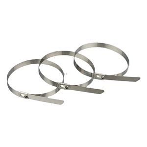 Bridas para cables de acero inoxidable de alta resistencia Tipo de bloqueo de bola sin revestimiento 4,6*150mm - Product Image 1