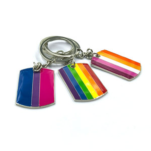 Valafo พวงกุญแจโลหะเคลือบน่ารักพวงกุญแจเกย์ LGBT ของขวัญดีไซน์ตามสั่ง - Product Image 1