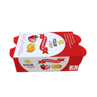 Boîtes en papier personnalisées pour yaourt, design économique, haute qualité, qualité alimentaire, réfrigérables, type enveloppe