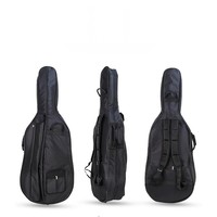 High Quality Canvas Soft Cello Gig Bag, Waterproof Shockproof Pressure Resistant Multi-Layer Thick Padding Soft Case for Cello