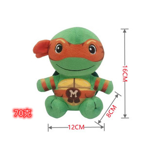 Xuyên biên giới biến thể mới thời đại <span class=keywords><strong>Ninja</strong></span> Rùa đồ chơi sang trọng bông phim hoạt hình anime mắt to rùa búp bê thêu kỹ thuật sinh nhật - Product Image 6