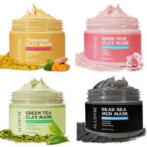 <span class=keywords><strong>Mascarilla</strong></span> Facial de arcilla para el cuidado de la piel, máscara purificadora de desintoxicación, té verde - Product Image 4