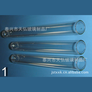 หลอดทดลองเทียนหง 1075 มม. ปากแบน ก้นกลม โปร่งใสสูง ไม่มีรอยคม ไม่มีฟองอากาศ - Product Image 2