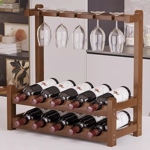 Luxury wine <b>rack</b>, high-end home wine <b>rack</b>, thickened storage <b>rack</b>, living room wine cabinet, desktop display stand. - Product Image 2