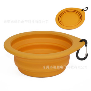 Bol pliable rond pour animaux de compagnie, fabriqué sur mesure, en silicone de qualité alimentaire, bol à eau portable pour chien, utilisation en extérieur - Product Image 5