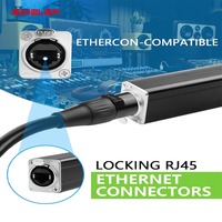 Cat6 Snake Cable RJ45 vers XLR Ethercon Splitter Box DMX Audio Signal Extender avec 4 canaux 3 broches mâle femelle XLR Plugs Connector