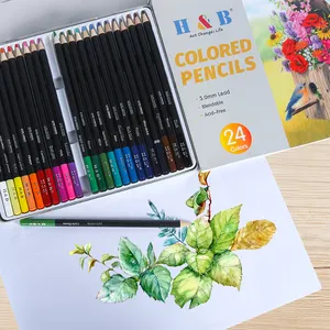 24color oil based artist color pencils and lapices de colores