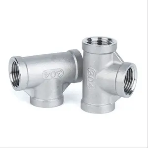 Hot Sale Stainless Steel Pipe Fitting Threaded Equal Reducing Tee