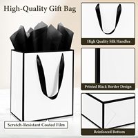 Individuell Bedruckte Kraftpapier-Geschenktüten für Kleinunternehmen Personalisierte Luxuriöse Recycelbare Geschenkverpackungen mit Kordelzug für Hochzeit Geburtstag Babyparty