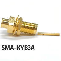 Kit de Conector Coaxial RF SMA-KYB3A Hembra, 50 Ohm, 10MHz-18GHz, Latón Niquelado, Cable de Prueba de Señal