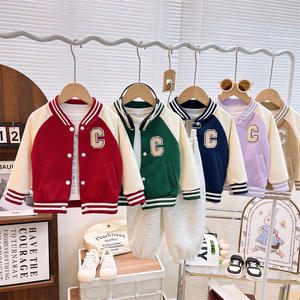 Nuevas chaquetas informales de primavera para niños y niñas, uniformes de béisbol para niños con relleno de algodón, <span class=keywords><strong>ropa</strong></span> para niños al por mayor, <span class=keywords><strong>ropa</strong></span> para bebés - Product Image 1