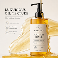 Huile Corporelle Rinçante 300ml à l'Huile de Son de Riz, Huile de Graines de Prêle, Calendula et Jojoba – Huile de Douche Conditionnante pour une Peau Douce, Nettoyante et Lisse comme de la Soie