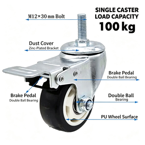 Zinc Plated 72 Inch Tall <b>Rolling</b> Casters Vertical Storage Small Footprint Tall Mobile Shelving Unit With Casters Pro <b>Kit</b> - Product Image 4