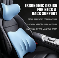 Coussin de soutien lombaire ergonomique pour chaise de bureau et siège de voiture - Coussin de soutien dorsal en mousse à mémoire de forme pour soulager les douleurs lombaires