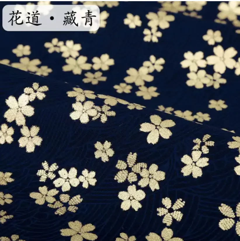 Ткань хлопковая в японском стиле с принтом цветущей вишни, ткань «сделай сам» для платья, Чонсам с японским элементом