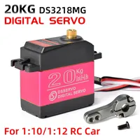 DSServo numérique DS3218 d'origine pour 1/8 1/10 1/12 échelle RC voiture chenille Buggy étanche 20KG/0.14sec métal Gear Drone utilisation