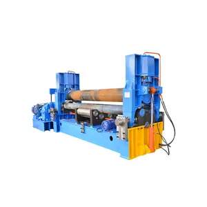 Máquina de laminação hidráulica universal automática de 3 rolos para placas e dobradeiras de rolos de 10 mm