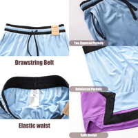 Pantalones cortos de baloncesto para hombre, deportivos básicos de verano, de secado rápido, 100% poliéster, con colores combinados, cintura elástica, estilo urbano.