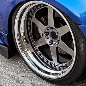 Rines <span class=keywords><strong>de</strong></span> Aleación Forjados para Automóvil, Diseño Profundo Escalonado <span class=keywords><strong>de</strong></span> 2 Piezas, Cromados, 5x114 5*130, para Alpina B4 <span class=keywords><strong>BAC</strong></span> - Product Image 2