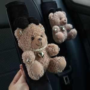 Almohadillas para cinturón de seguridad de coche de calidad de carbono Extender Sealt Black Baby Car Seat Belt Funda protectora - Product Image 5