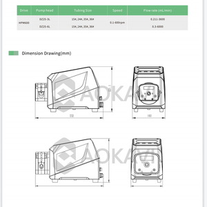 Kimyasal madencilik gıda işleme için IP66 su geçirmez ağır sanayi peristaltik pompa - Product Image 4