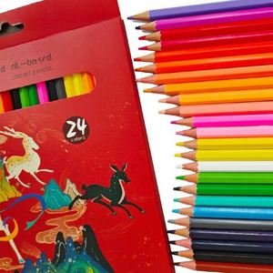 Crayons de couleur profonde en bois de tilleul souple EN71-9 de 7 pouces, 12/24 couleurs, Lapis De Cor, crayons de couleur pour les élèves et les artistes - Product Image 2