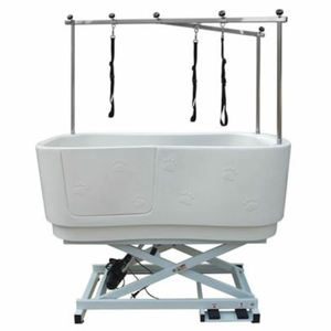 Baignoire de toilettage hydraulique pour chien, réglable en hauteur, antidérapante, avec bras de toilettage et porte-<span class=keywords><strong>savon</strong></span>, plusieurs couleurs - Product Image 4