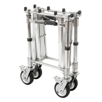 Chariot funéraire pliable de style américain en aluminium de haute qualité, longueur réglable, certifié CE, chariot d'église, marque XIEEH