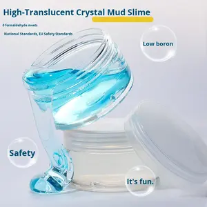 Slime de Cristal Transparente de Plástico de Alta Calidad, Seguro, Tipo Goma de Mascar, Educativo para Niños, para Abrazar, Descompresión - Product Image 2