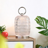 Lampe de table LED petite en verre cristal chromé pour la décoration de la maison, chambre à coucher, chevet, bureau