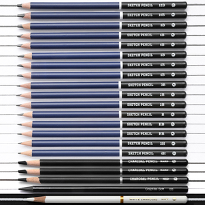 Bộ chì vẽ chuyên nghiệp Mobee P3506/B 36 cây, bộ dụng cụ vẽ tranh dành cho nghệ sĩ, trẻ em, người mới bắt đầu, đồ dùng vẽ phác thảo - Product Image 4