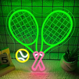 Tennis Letreros Neon LED indoor hanging ambient light shop <b>sign</b> wall decoration light entrance indicator light luminous <b>sign</b> - Product Image 1
