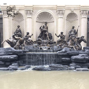 Decorazione da Esterno Personalizzata Grande Statua in Metallo del Famoso Dio Greco Poseidone <span class=keywords><strong>Fontana</strong></span> di Trevi in Bronzo - Product Image 1